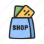 ecommerce, shop, shopping, sale, discount, bag, coupon 