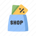 ecommerce, shop, shopping, sale, discount, bag, coupon