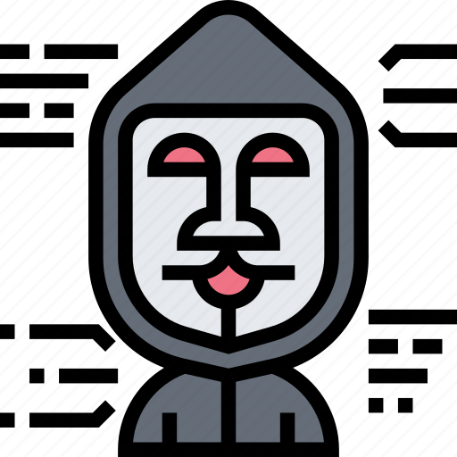 Hacker, anonymous, rebel, hoodie, cybercrime icon - Download on Iconfinder