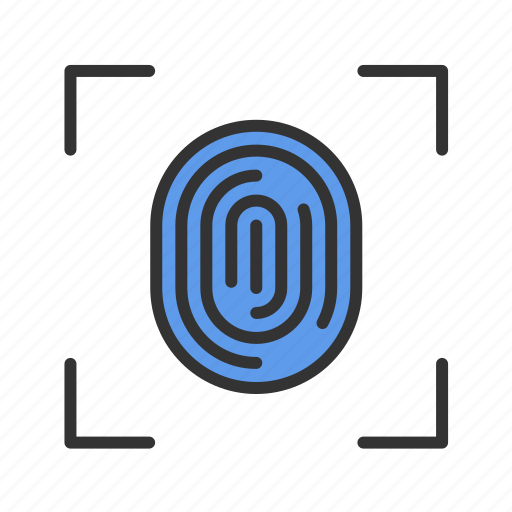 Fingerprint scan, biometric, touch, finger icon - Download on Iconfinder