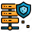 data, cloud, protect, cyber, storage, security icon 