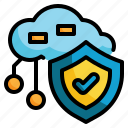 data, protect, cloud, cyber, storage, database, security icon