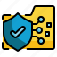 folder, file, protect, cyber, document, security icon 