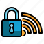 locked, wifi, signal, protect, network, connection, wireless, security icon 