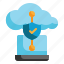 cloud, data, protect, cyber, storage, database, security icon 