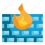 firewall, protect, cyber, network, connection, internet, security icon 