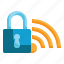 locked, wifi, signal, protect, network, connection, security icon 