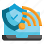 wifi, protect, cyber, network, connection, security icon 