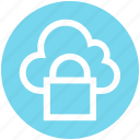 cloud, lock, private, secure, security, sky