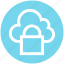 cloud, lock, private, secure, security, sky 