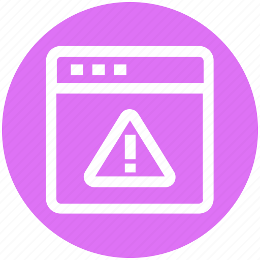Alert, page, security, warning, web, website icon - Download on Iconfinder