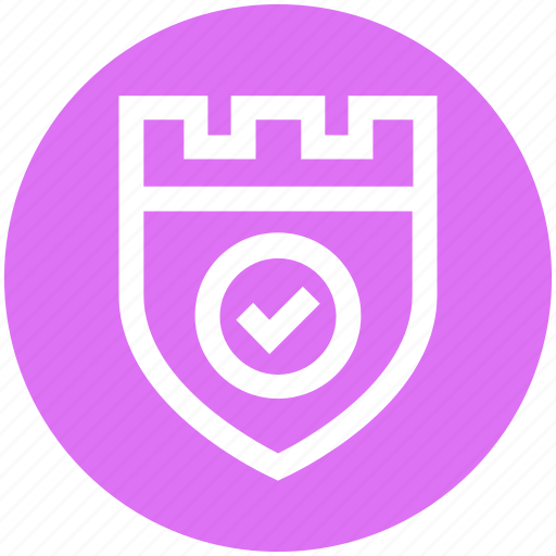 Accept, castle, protection, secure, security, shield icon - Download on Iconfinder