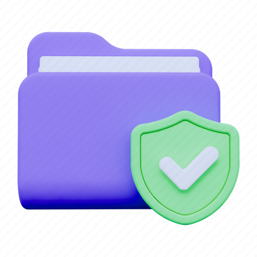 Secure folder, folder, lockedfolder, document, files, protect, file 3D illustration - Download on Iconfinder
