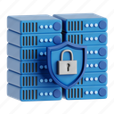 database, security, database security, cyber security, cyber, 3d icon, 3d illustration, 3d render