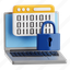 encryption, cyber security, cyber, security, 3d icon, 3d illustration, 3d render 