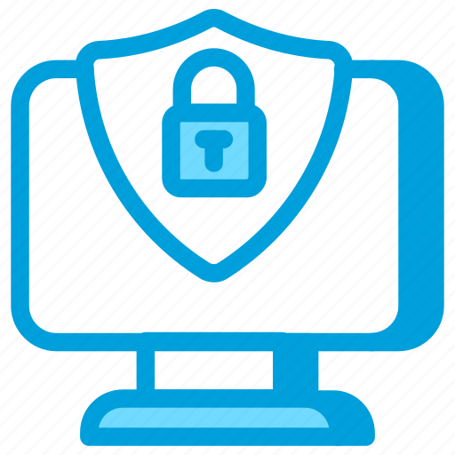 Cyber, hygiene, risk, management, computer, monitor, shield icon - Download on Iconfinder