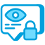 information, message, security, lock, eye, watchful 