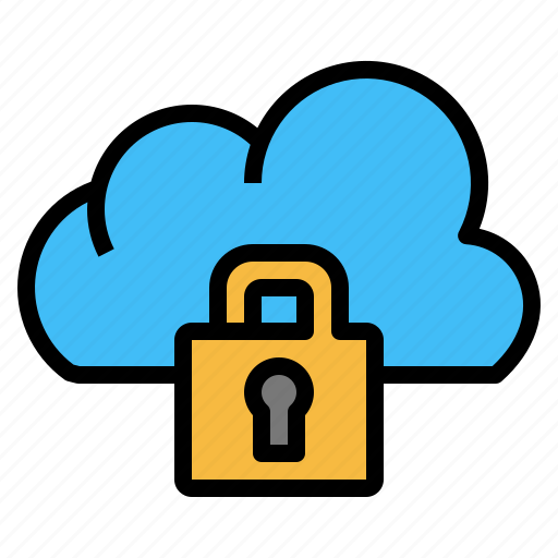 Cloud, cyber, data, lock, online, protection, security icon - Download on Iconfinder