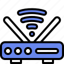 router, wifi, ui, signal, modem, wireless, connectivity, electronics, padlock