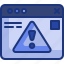 warning, browser, seo, web, sign, signaling, attention, page, website 