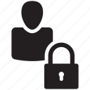 account, private, profile, secure, lock 