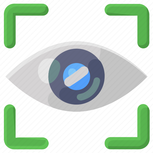 Iris, recognition, iris recognition, eye recognition, eye authentication, biometric identification, biometric access icon - Download on Iconfinder