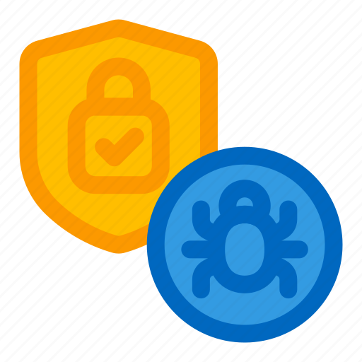 Antivirus, cyber, security, protected, shield, checkmark, virus icon - Download on Iconfinder