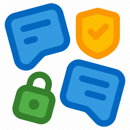 Encrypted, messages, protection, chat, conversation icon - Download on Iconfinder