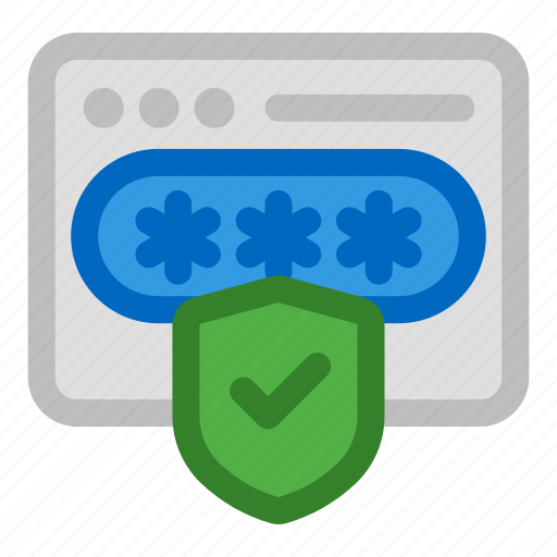 Password, protected, security, online, login, checkmark icon - Download on Iconfinder