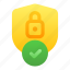 antivirus, protected, lock, check, shield 