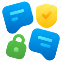 encrypted, messages, protection, chat, conversation