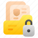 folder, files, locked, secure, lock, protection