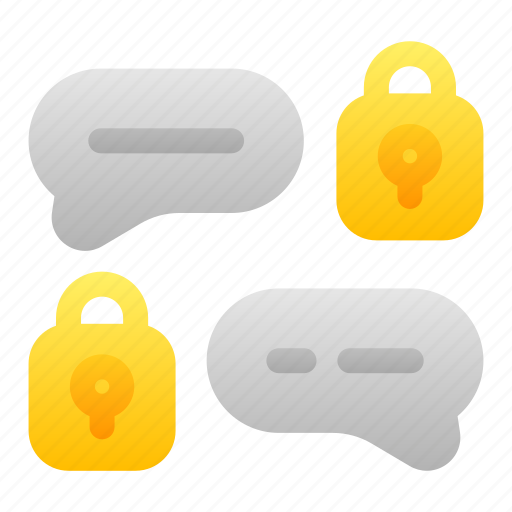 Locked, protected, chat, messages, encrypted icon - Download on Iconfinder