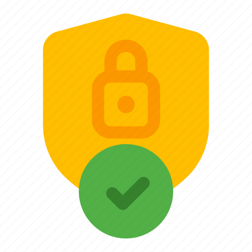 Antivirus, protected, lock, check, shield icon - Download on Iconfinder