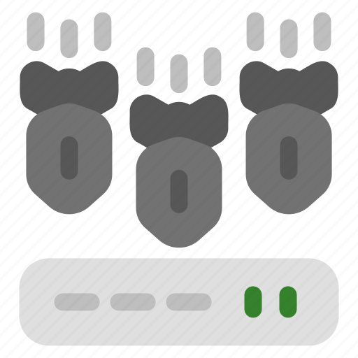 Ddos, attack, server, bombs icon - Download on Iconfinder