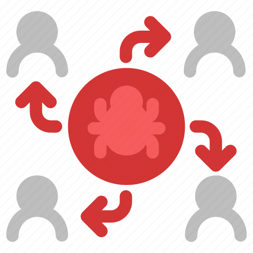 Virus, spread, infection, network, people, bug icon - Download on Iconfinder