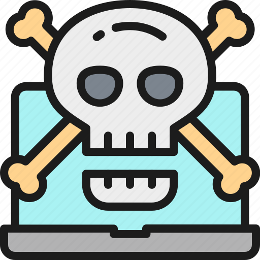 Computer, crossbones, hacker, phishing, scam, skull, virus icon - Download on Iconfinder