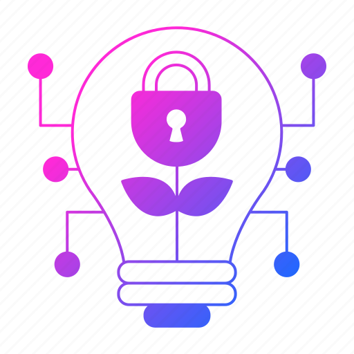 Bulb, cyber security, idea, lamp, network protection, padlock, security icon - Download on Iconfinder