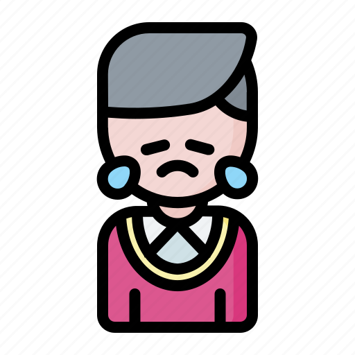 Avatar, cry, feeling, person, sad icon - Download on Iconfinder