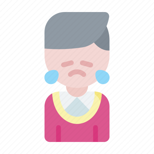 Avatar, cry, feeling, person, sad icon - Download on Iconfinder