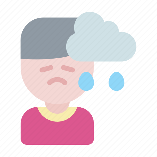 Depressed, man, stress, unhappy, suicide icon - Download on Iconfinder