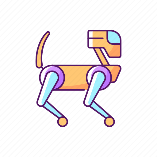 Robot dog, animal, mechanical, cybernetics icon - Download on Iconfinder