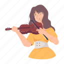 violinist, violin music, violin musician, violin player, girl musician