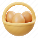 egg, basket, chicken egg 