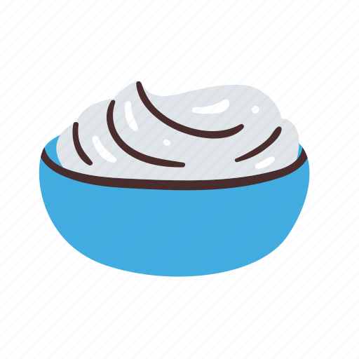 Sour, cream, dairy, milk, food icon - Download on Iconfinder