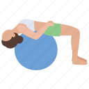 aerobic, ball, exercise, fitness, gym, stretching, workout