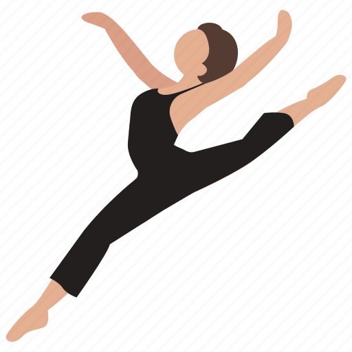 Ballet, dance, dancer, jazz, jump, leap, modern icon - Download on Iconfinder