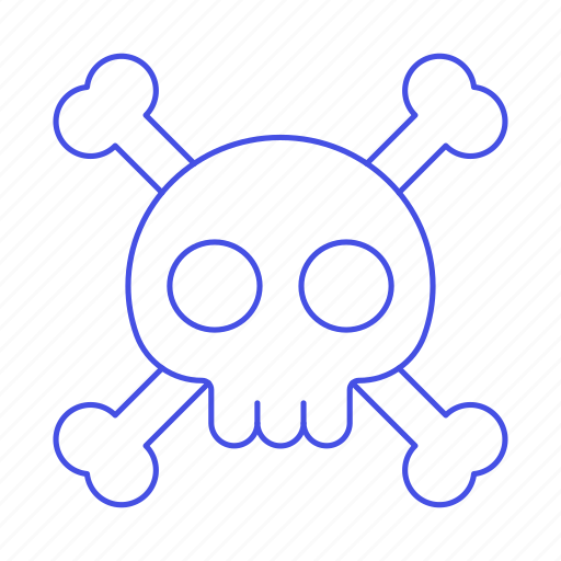 Danger, crossbone, poison, skeleton, crime, skull, death icon - Download on Iconfinder