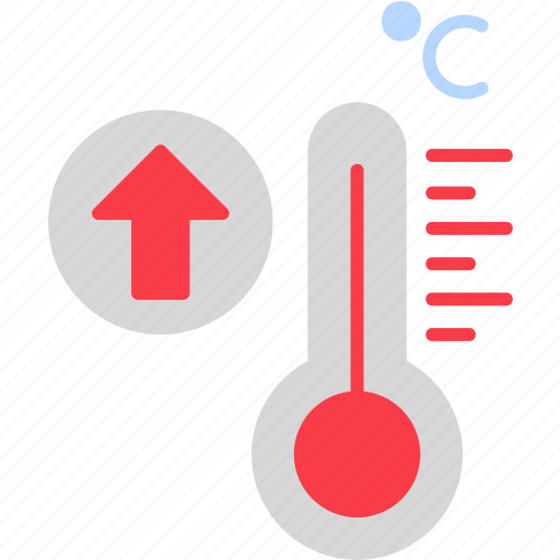 High, temperature, hot, summer, sun, termometer, weather icon - Download on Iconfinder