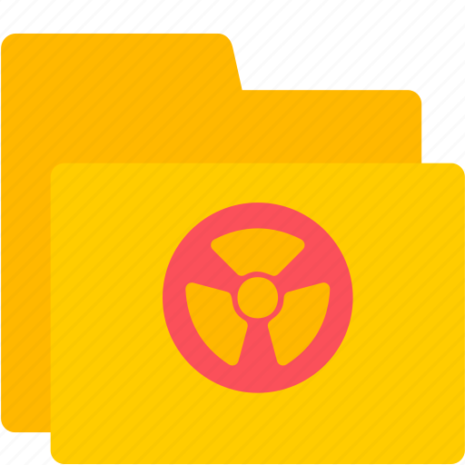 Radioactive, folder, danger, nuclear, science, toxic icon - Download on Iconfinder